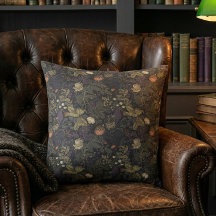 Vintage Dark Moody Floral William Morris