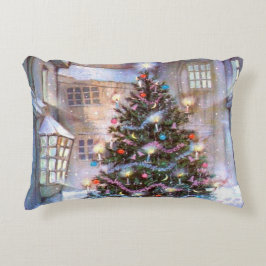 Cojín Decorativo Vintage de árbol de Navidad