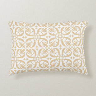Cojín Decorativo Vintage de estampado floral barroco sin fisuras. V