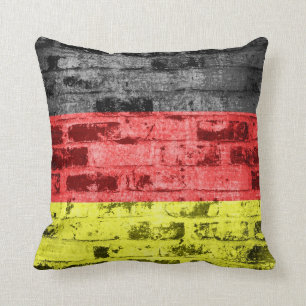 Cojín Decorativo Vintage de la bandera de Alemania
