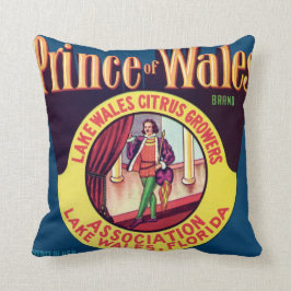 Cojín Decorativo Vintage de la fruta cítrica de País de Gales la