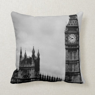Cojín Decorativo Vintage de Londres del reloj de Big Ben