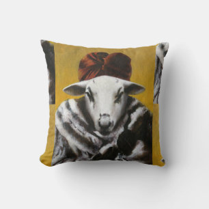 Cojín Decorativo Vintage Diva Sheep Throw Cushion