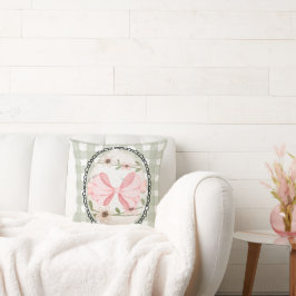 Cojín Decorativo Vintage Easter Egg Bow Spring