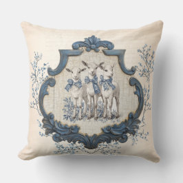 Cojín Decorativo Vintage French Toile | Natividad tres ovejas