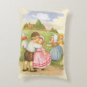 Cojín Decorativo Vintage Georgie Porgie Mother Goose Nursery Rhymes