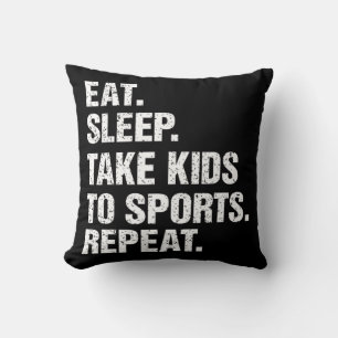 Cojín Decorativo VINTAGE Gift Eat Sleep Llevar a los niños a los de