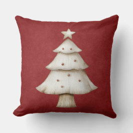 Cojín Decorativo Vintage Green Christmas Throw Pillow