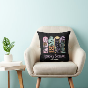 Cojín Decorativo Vintage Halloween Horror Spookone Season Cute Cree