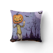 Vintage Halloween Jack O' Lantern Pumpkin Head