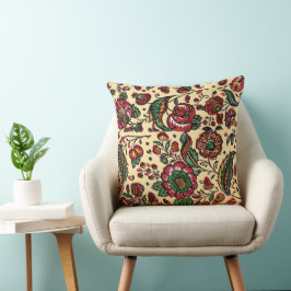 Cojín Decorativo Vintage Indian Cotton Chintz Fabric