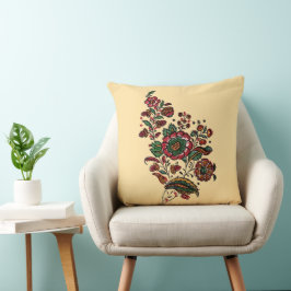 Cojín Decorativo Vintage Indian Cotton Chintz Fabric