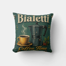 Cojín Decorativo Vintage Italian Moka Pot Coffee Kitchen Espresso