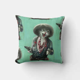 Cojín Decorativo Vintage Kitten Cowgirl Cushion