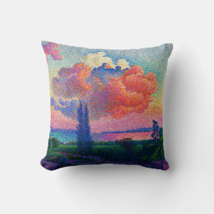 Cojín Decorativo Vintage La pintura de la nube rosa (1896)