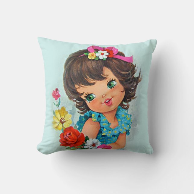 Cojín Decorativo vintage lindo (Anverso)