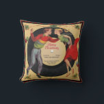 Cojín Decorativo Vintage Merry Christmas 45 Record Pillow<br><div class="desc">Añada un poco de ayer a la Decoración de Navidades de este año con este único,  vintage,  Navidades graban Pillow.</div>
