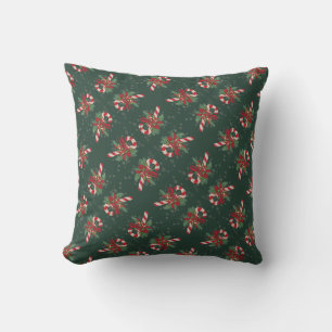 Cojín Decorativo Vintage Merry Christmas Candy Cane