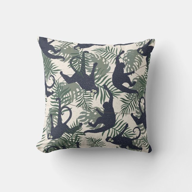 Cojín Decorativo Vintage Monkey Pattern (Anverso)