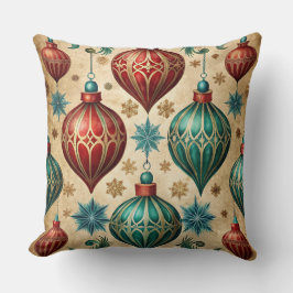Cojín Decorativo Vintage Navidad Pillow - Diseño de vacaciones retr