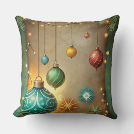 Cojín Decorativo Vintage Navidad Pillow - Diseño de vacaciones retr