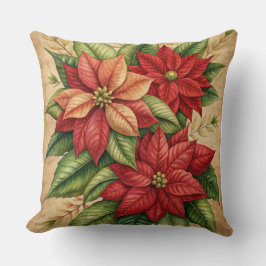 Cojín Decorativo Vintage Navidad Pillow - Diseño de vacaciones retr