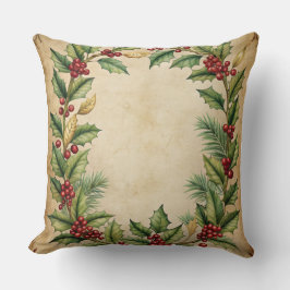Cojín Decorativo Vintage Navidad Pillow - Diseño de vacaciones retr