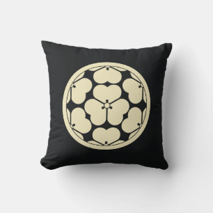 Cojín Decorativo Vintage Oriental Amarillo Pálido Chosokabe Japón M