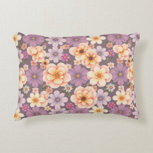 Cojín Decorativo Vintage pastelería de durazno y lavender