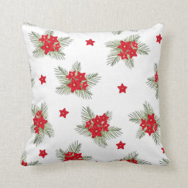 Cojín Decorativo Vintage precioso del navidad floral