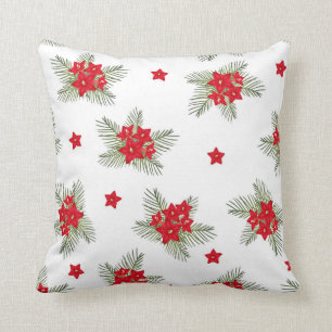 Cojín Decorativo Vintage precioso del navidad floral