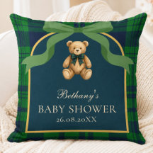 Vintage Preppy Teddy Bear Nursery de Cuadros Verde