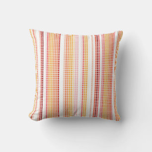 Cojín Decorativo Vintage Retro Colorful Dots Stripes Patrón Pillow