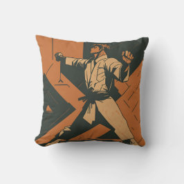 Cojín Decorativo vintage retro karate