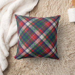 Cojín Decorativo Vintage Retro Navidades Rojo Azul Verde