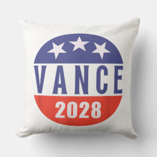 Cojín Decorativo Vintage Retro Vance 2028 para la elección presiden