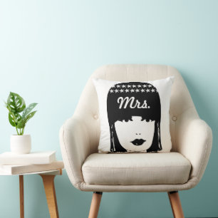 Cojín Decorativo Vintage Roaring 20's Mrs Flapper Chica