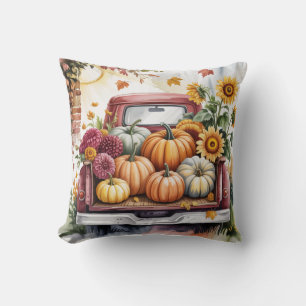 Cojín Decorativo Vintage Rustic Country Cosecha otoñal, Caída Rústi