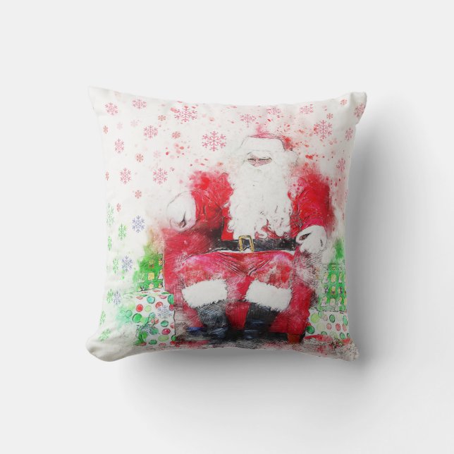 Cojín Decorativo Vintage Santa (Anverso)