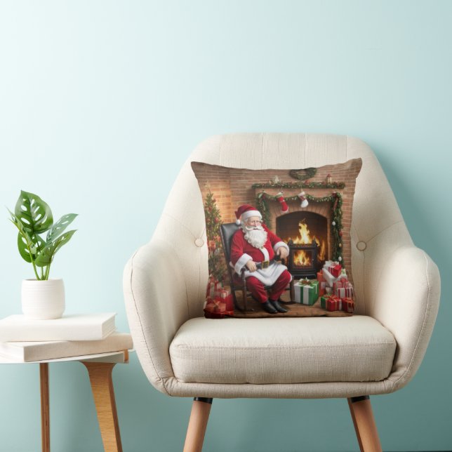 Cojín Decorativo Vintage Santa Claus (Silla)