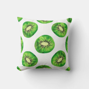 Cojín Decorativo vintage Seamless pattern kiwi illustration hand dr