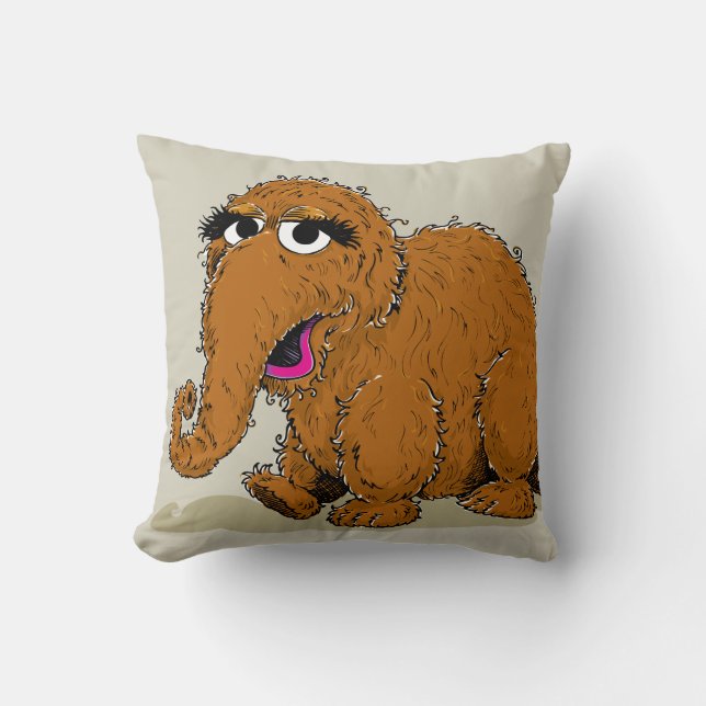 Cojín Decorativo Vintage Snuffleupagus (Anverso)