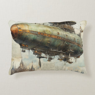 Cojín Decorativo Vintage Steampunk Zeppelin (7) Papel de tejidos