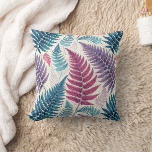 Cojín Decorativo Vintage-style botanical fern leaves