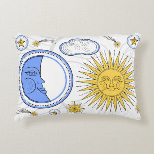 Cojín Decorativo Vintage Sun y luna