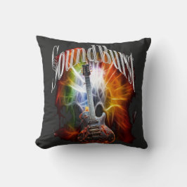 Cojín Decorativo Vintage Sunburst Guitar