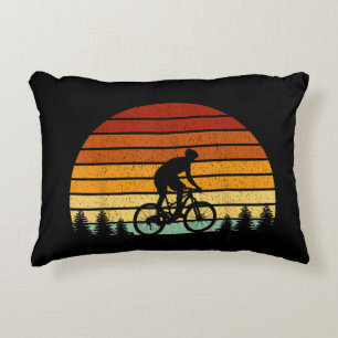 Cojín Decorativo Vintage Sunset Mountain Biking Gift Para La Montañ