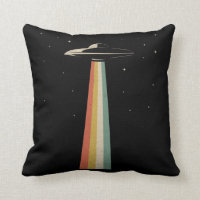 Vintage UFO Alien Abducción Retro Spaceship