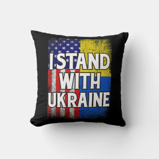Cojín Decorativo Vintage Ukrainian American Flag Ukraine Patriotic 