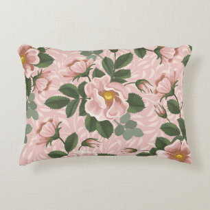 Cojín Decorativo Vintage Wild Rosas: Fondo Floral